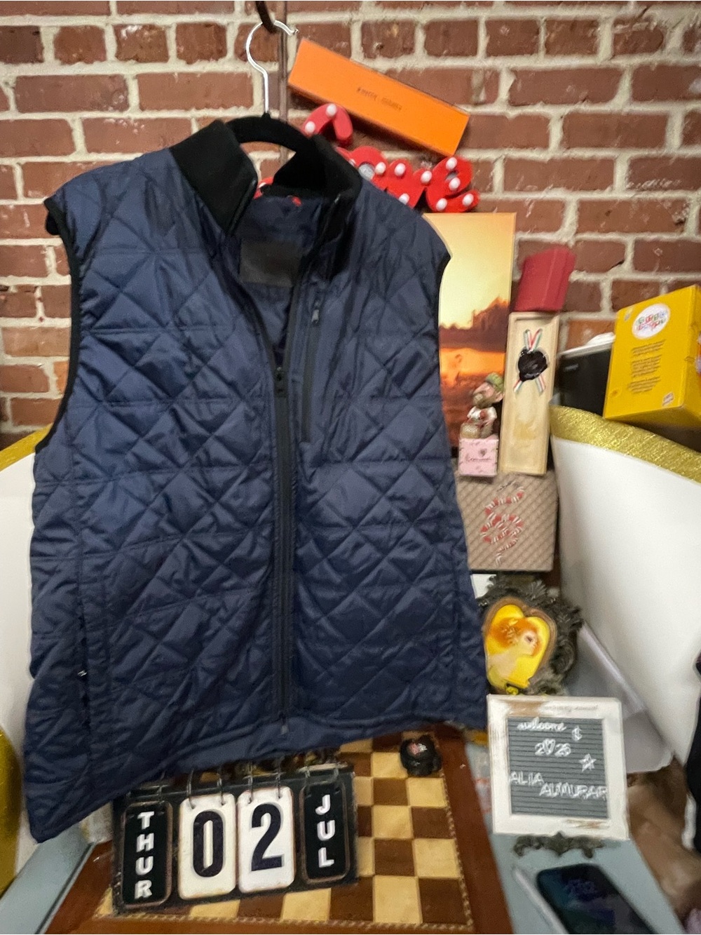 Paul Betenly quilted vest,